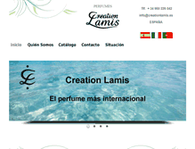 Tablet Screenshot of creationlamis.es